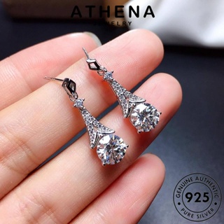 ATHENA JEWELRY 925 เกาหลี แฟชั่น แท้ แฟชั่น จี้ เงิน เครื่องประดับ เครื่องประดับ สร้อยคอ Silver ผู้หญิง ต้นฉบับ อความารีน S109