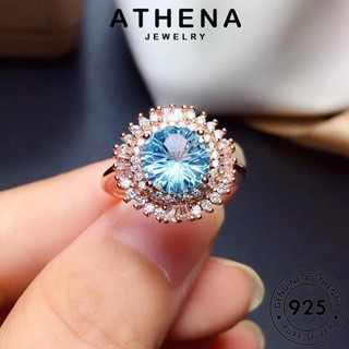 ATHENA JEWELRY สร้อยคอ ทองไพลิน แฟชั่น ต้นฉบับ 925 เกาหลี ผู้หญิง จี้ Silver เงิน วงกลมสร้างสรรค์ เครื่องประดับ เครื่องประดับ แท้ S123