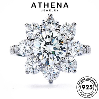 ATHENA JEWELRY มอยส์ซาไนท์ไดมอนด์ สร้อยคอ Silver จี้ ต้นฉบับ 925 ดอกทานตะวันส่วนบุคคล แฟชั่น แท้ ผู้หญิง เกาหลี เครื่องประดับ เครื่องประดับ เงิน S135