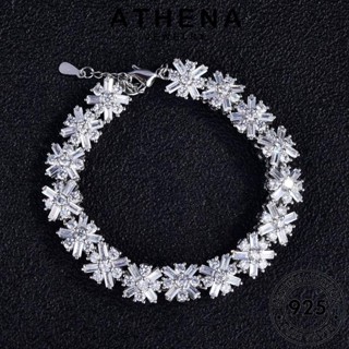 ATHENA JEWELRY 925 จี้ มอยส์ซาไนท์ไดมอนด์ เงิน ผู้หญิง เครื่องประดับ เกล็ดหิมะแฟชั่น แท้ Silver เครื่องประดับ เกาหลี สร้อยคอ ต้นฉบับ แฟชั่น S160