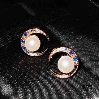 ATHENA JEWELRY เครื่องประดับ สร้อยคอ ผู้หญิง ดวงจันทร์ที่สร้างสรรค์ เกาหลี เครื่องประดับ ต้นฉบับ Silver เงิน แท้ ไข่มุก จี้ แฟชั่น 925 S139