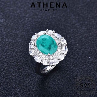 ATHENA JEWELRY 925 อความารีน เกาหลี Silver แท้ จี้ เงิน เครื่องประดับ ต้นฉบับ รูปทรงไข่แฟชั่น แฟชั่น เครื่องประดับ ผู้หญิง สร้อยคอ S140