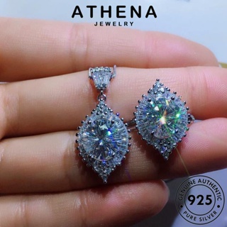 ATHENA JEWELRY แฟชั่น ผู้หญิง แท้ จี้ Silver สร้อยคอ เงิน เครื่องประดับ มอยส์ซาไนท์ไดมอนด์ เครื่องประดับ เกาหลี ต้นฉบับ 925 แฟชั่น S183