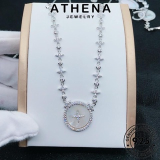 ATHENA JEWELRY จี้ เกาหลี ผู้หญิง เงิน เครื่องประดับ เครื่องประดับ สร้อยคอ ไม้กางเขนที่สวยงาม แฟชั่น มอยส์ซาไนท์ไดมอนด์ 925 ต้นฉบับ แท้ Silver S188