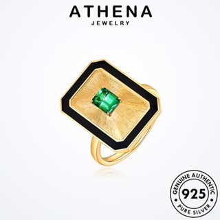 ATHENA JEWELRY เกาหลี ต้นฉบับ หรูหรา แฟชั่น ผู้หญิง มรกต สร้อยคอ จี้ 925 แท้ เครื่องประดับ เงิน Silver เครื่องประดับ S192