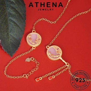 ATHENA JEWELRY เกาหลี เครื่องประดับ แฟชั่น สร้อยคอ หยก เงิน 925 Silver ต้นฉบับ ผู้หญิง แท้ เครื่องประดับ แฟนย้อนยุค จี้ S297