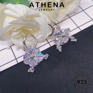 ATHENA JEWELRY เกาหลี จี้ มอยส์ซาไนท์ไดมอนด์ Silver โบว์แฟชั่น เงิน ต้นฉบับ ผู้หญิง แฟชั่น เครื่องประดับ สร้อยคอ เครื่องประดับ 925 แท้ S300