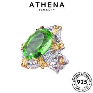 ATHENA JEWELRY เงิน แท้ จี้ 925 เครื่องประดับ ต้นฉบับ Silver ผู้หญิง หรูหรา แฟชั่น สร้อยคอ ไพลิน เครื่องประดับ เกาหลี S275