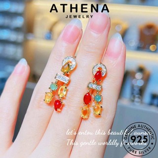 ATHENA JEWELRY เงิน เครื่องประดับ เกาหลี สีย้อนยุค จี้ แท้ สร้อยคอ ผู้หญิง 925 แฟชั่น ทับทิม ต้นฉบับ เครื่องประดับ Silver S277