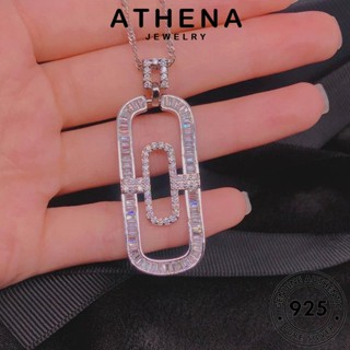 ATHENA JEWELRY มอยส์ซาไนท์ไดมอนด์ สร้อยคอ เครื่องประดับ ต้นฉบับ เงิน 925 Silver แฟชั่น อารมณ์ แท้ เกาหลี ผู้หญิง จี้ เครื่องประดับ S320