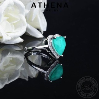 ATHENA JEWELRY เครื่องประดับ แท้ อความารีน เครื่องประดับ 925 เงิน จี้ ผู้หญิง แฟชั่น Silver สร้อยคอ เกาหลี แฟชั่น ต้นฉบับ S340