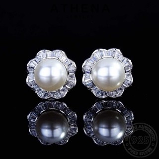 ATHENA JEWELRY ไข่มุก แฟชั่น 925 สร้อยคอ จี้ พระคุณ เกาหลี แท้ ผู้หญิง เครื่องประดับ เงิน เครื่องประดับ ต้นฉบับ Silver S347