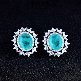 ATHENA JEWELRY พระคุณ แท้ จี้ แฟชั่น Silver เครื่องประดับ ผู้หญิง เครื่องประดับ เกาหลี ต้นฉบับ สร้อยคอ 925 เงิน อความารีน S352