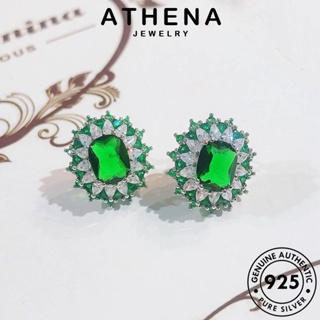 ATHENA JEWELRY หรูหรา เครื่องประดับ เครื่องประดับ สร้อยคอ Silver แฟชั่น ผู้หญิง เกาหลี ต้นฉบับ 925 มรกต เงิน แท้ จี้ S312