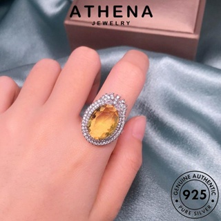 ATHENA JEWELRY ต้นฉบับ จี้ เครื่องประดับ แฟชั่น แท้ เครื่องประดับ ผู้หญิง สร้อยคอ รูปทรงไข่อันสูงส่ง 925 Silver ซิทริน เกาหลี เงิน S315