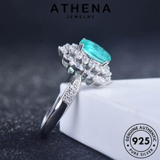 ATHENA JEWELRY Silver แท้ ลูกไม้อันสูงส่ง เงิน สร้อยคอ 925 อความารีน เกาหลี เครื่องประดับ จี้ ผู้หญิง ต้นฉบับ เครื่องประดับ แฟชั่น S363