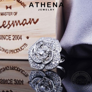 ATHENA JEWELRY สร้อยคอ เกาหลี อารมณ์เพิ่มขึ้น เครื่องประดับ เครื่องประดับ ต้นฉบับ แท้ จี้ แฟชั่น เงิน 925 Silver ผู้หญิง มอยส์ซาไนท์ไดมอนด์ S374