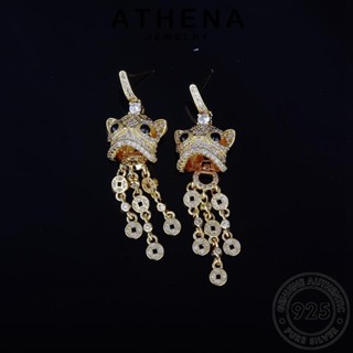 ATHENA JEWELRY สิงโต แฟชั่น เครื่องประดับ ต้นฉบับ Silver จี้ เกาหลี เครื่องประดับ 925 โกลด์ ไดมอนด์ แท้ เงิน มอยส์ซาไนท์ ผู้หญิง สร้อยคอ S379