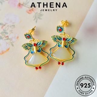 ATHENA JEWELRY แท้ เครื่องประดับ เกาหลี ผู้หญิง สร้อยคอ ต้นฉบับ จี้ แฟชั่น หยก Silver ผีเสื้อย้อนยุค 925 เงิน เครื่องประดับ S382