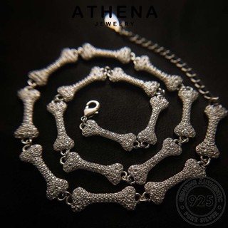 ATHENA JEWELRY ต้นฉบับ สร้อยคอ เงิน แฟชั่น กระดูกอ่อน Silver เครื่องประดับ แท้ 925 เครื่องประดับ ผู้หญิง เกาหลี มอยส์ซาไนท์ไดมอนด์ จี้ S415