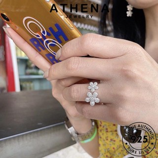 ATHENA JEWELRY สร้อยคอ แฟชั่น เงิน มอยส์ซาไนท์ไดมอนด์ เดซี่ จี้ แท้ เกาหลี ผู้หญิง 925 เครื่องประดับ เครื่องประดับ Silver ต้นฉบับ S439