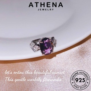 ATHENA JEWELRY Silver เกาหลี สร้อยคอ ต้นฉบับ จี้ พู่ ผู้หญิง 925 เงิน เครื่องประดับ แท้ เครื่องประดับ พลอยสีม่วง แฟชั่น S460