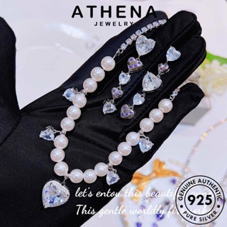 ATHENA JEWELRY ลาเวนเดอร์ Silver ผู้หญิง จี้ ต้นฉบับ เครื่องประดับ 925 ไข่มุก แฟชั่น แท้ เกาหลี เงิน สร้อยคอ เครื่องประดับ S463