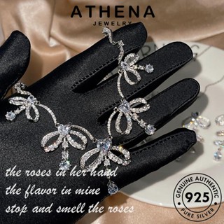 ATHENA JEWELRY จี้ เครื่องประดับ หูกระต่าย เกาหลี สร้อยคอ แท้ 925 แฟชั่น เงิน ต้นฉบับ เครื่องประดับ Silver มอยส์ซาไนท์ไดมอนด์ ผู้หญิง S475