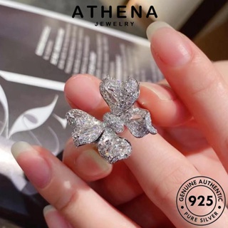 ATHENA JEWELRY ผู้หญิง Silver สร้อยคอ 925 แฟชั่น เครื่องประดับ ผีเสื้อน่ารัก จี้ ต้นฉบับ มอยส์ซาไนท์ไดมอนด์ เงิน แท้ เกาหลี เครื่องประดับ S504