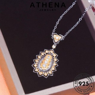 ATHENA JEWELRY เงิน มอยส์ซาไนท์ จี้ วินเทจ ผู้หญิง แท้ เครื่องประดับ 925 โกลด์ ไดมอนด์ แฟชั่น เกาหลี เครื่องประดับ สร้อยคอ ต้นฉบับ Silver S519