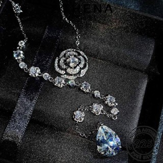 ATHENA JEWELRY ดอกเคมีเลียคลาสสิก Silver ผู้หญิง จี้ เครื่องประดับ สร้อยคอ มอยส์ซาไนท์ไดมอนด์ เงิน แท้ เกาหลี เครื่องประดับ 925 ต้นฉบับ แฟชั่น S558