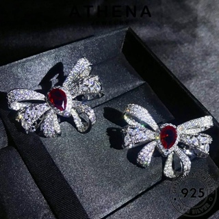 ATHENA JEWELRY ต้นฉบับ ผู้หญิง Silver จี้ เกาหลี สร้อยคอ เงิน แฟชั่น ทับทิม เครื่องประดับ หูกระต่าย แท้ 925 เครื่องประดับ S566