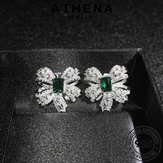 ATHENA JEWELRY สร้อยคอ เครื่องประดับ ผู้หญิง 925 แท้ จี้ เงิน เครื่องประดับ Silver เกาหลี ต้นฉบับ แฟชั่น ผีเสื้อ คริสตัลเพชรสีชมพู S532