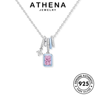 ATHENA JEWELRY จี้ เงิน ผู้หญิง ออโรร่า มูนสโตน แท้ เครื่องประดับ สร้อยคอ ต้นฉบับ Silver แฟชั่น เครื่องประดับ 925 เกาหลี S537