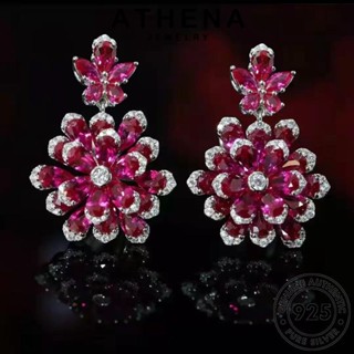 ATHENA JEWELRY เครื่องประดับ ต้นฉบับ แท้ ไพลิน เกาหลี แฟชั่น เครื่องประดับ 925 ดอกไม้ที่เก็บรักษาไว้ ผู้หญิง จี้ Silver เงิน สร้อยคอ S539