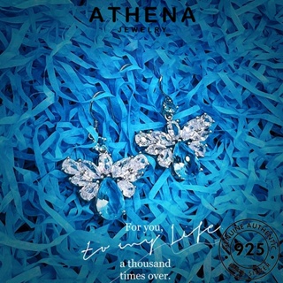 ATHENA JEWELRY จี้ สร้อยคอ แท้ เครื่องประดับ 925 เครื่องประดับ ผู้หญิง เกาหลี ผีเสื้อ Silver แฟชั่น เงิน อความารีน ต้นฉบับ S574