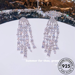 ATHENA JEWELRY เงิน ต้นฉบับ 925 แฟชั่น มอยส์ซาไนท์ไดมอนด์ เกาหลี สร้อยคอ พู่ ผู้หญิง Silver เครื่องประดับ เครื่องประดับ แท้ จี้ S580