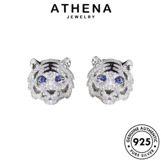 ATHENA JEWELRY จี้ เครื่องประดับ Silver โกลด์ สร้อยคอ เกาหลี แท้ เสือโคร่ง เงิน 925 เครื่องประดับ แฟชั่น ผู้หญิง ต้นฉบับ มอยส์ซาไนท์ ไดมอนด์ S587