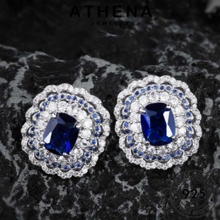 ATHENA JEWELRY เครื่องประดับ เกาหลี Silver แท้ จี้ 925 ต้นฉบับ ผู้หญิง หรูหรา แฟชั่น ไพลิน สร้อยคอ เงิน เครื่องประดับ S605