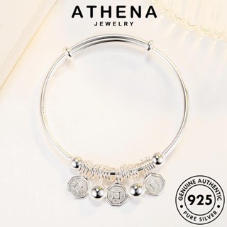 ATHENA JEWELRY เครื่องประดับ ผู้หญิง Silver ผู้หญิง แฟชั่น กำไลข้อมือ ต้นฉบับ เงิน เครื่องประดับ กำไล ระฆังย้อนยุค เกาหลี 925 แท้ B90