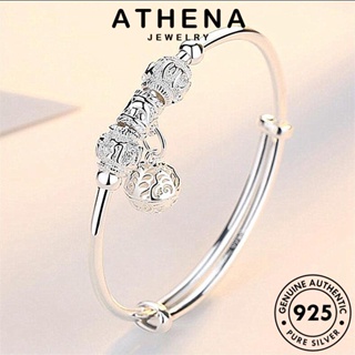 ATHENA JEWELRY Silver 925 กำไลข้อมือ เครื่องประดับ เครื่องประดับ ผู้หญิง เงิน แฟชั่น แท้ เกาหลี กำไล ผู้หญิง ระฆังแฟชั่นวัง ต้นฉบับ B116