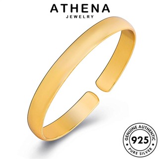 ATHENA JEWELRY แฟชั่นมันวาว 925 ต้นฉบับ แฟชั่น เงิน กำไลข้อมือ แท้ ผู้หญิง เครื่องประดับ กำไล Silver ผู้หญิง เครื่องประดับ เกาหลี ทอง B117