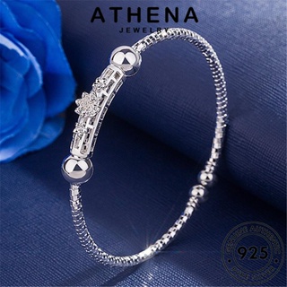 ATHENA JEWELRY 925 กำไล เครื่องประดับ เดซี่แฟชั่น ผู้หญิง ผู้หญิง ต้นฉบับ แท้ เกาหลี กำไลข้อมือ แฟชั่น Silver เงิน เครื่องประดับ B134