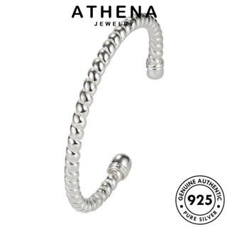 ATHENA JEWELRY ต้นฉบับ เครื่องประดับ สานง่าย กำไล เงิน 925 แฟชั่น ผู้ชาย แท้ กำไลข้อมือ เกาหลี เครื่องประดับ Silver ผู้หญิง B276