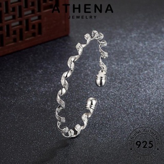 ATHENA JEWELRY ผู้หญิง ต้นฉบับ เงิน แท้ Silver แฟชั่น กำไล เครื่องประดับ เกาหลี กำไลข้อมือ 925 เกลียวที่สร้างสรรค์ เครื่องประดับ ผู้หญิง B279