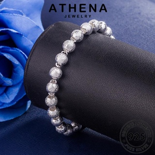 ATHENA JEWELRY แฟชั่น ลูกปัดทรายแฟชั่น กำไล เครื่องประดับ เครื่องประดับ Silver กำไลข้อมือ 925 แท้ ผู้หญิง เงิน ผู้หญิง เกาหลี ต้นฉบับ B398