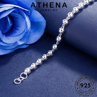 ATHENA JEWELRY เงิน ประคำอธิษฐานง่ายๆ กำไลข้อมือ ผู้หญิง แท้ เครื่องประดับ 925 เกาหลี ผู้หญิง ต้นฉบับ Silver แฟชั่น เครื่องประดับ กำไล B399