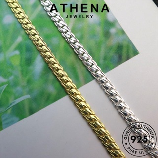 ATHENA JEWELRY แฟชั่น เครื่องประดับ แท้ ผู้หญิง ต้นฉบับ เงิน เครื่องประดับ ด้านข้างที่เรียบง่าย ผู้หญิง กำไล 925 Silver เกาหลี กำไลข้อมือ ทอง B401