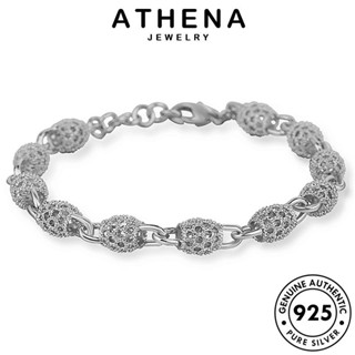 ATHENA JEWELRY ต้นฉบับ กำไลข้อมือ เครื่องประดับ ผู้หญิง ผู้หญิง เงิน เกาหลี 925 แฟชั่นกลวง กำไล เครื่องประดับ แท้ Silver แฟชั่น B580