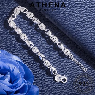 ATHENA JEWELRY เกาหลี ผู้หญิง เครื่องประดับ ผู้หญิง แท้ Silver เครื่องประดับ กำไลข้อมือ ต้นฉบับ 925 กำไล ลูกกลวงแฟชั่น เงิน แฟชั่น B379